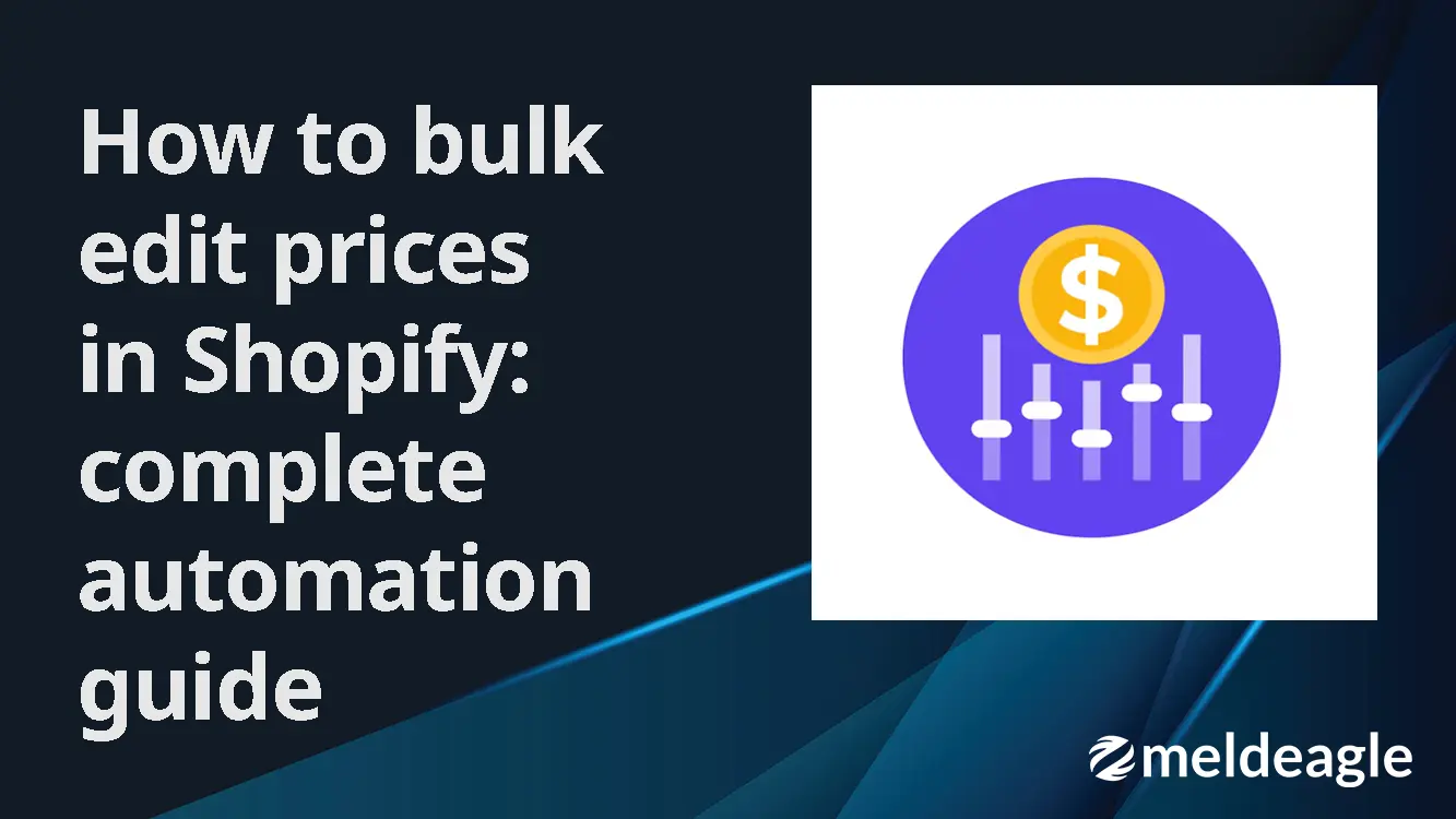 How to bulk edit prices in Shopify